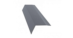 Планка карнизная 100х65 0,5 Satin с пленкой RAL 9006 бело-алюминиевый