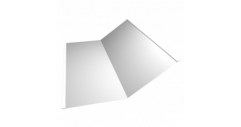 Планка ендовы нижней 300х300 0,5 Satin с пленкой RAL 9003 сигнальный белый