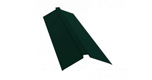 Планка конька плоского 115х30х115 мм Grand Line Quarzit  0,5 мм RAL 6005 зеленый мох