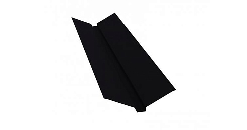 Планка ендовы верхней 115х30х115 0,45 PE с пленкой RAL 9004 сигнальный черный