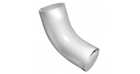 Колено 60° 100 мм RAL 9003 сигнальный белый