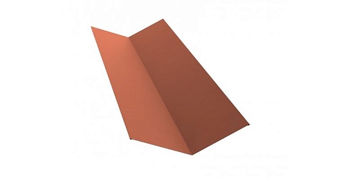 Планка ендовы верхней 145х145 0,5 Quarzit с пленкой Cuprum Steel