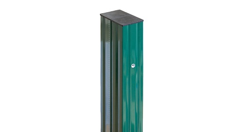 Столб для забора Grand Line 90х55х1,6х4000 RAL 6005