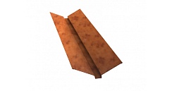 Планка ендовы верхней 115х30х115 0,5 Safari Twincolor с пленкой Orange
