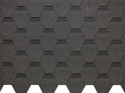 Гибкая черепица Docke Eurasia Шестигранник Серый