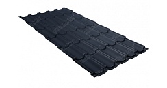Металлочерепица Grand Line Kvinta Plus 0,5 мм Satin RAL 7024 мокрый асфальт