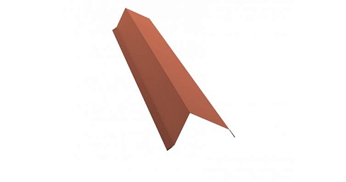 Планка торцевая 80х100 0,5 Quarzit с пленкой Cuprum Steel